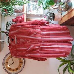 Torrid reddish orange chiffon tunic size 2